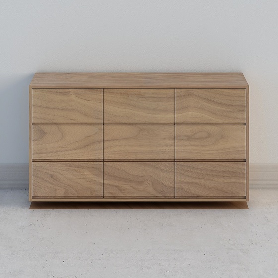 Scandinavian Chest of Drawers,Earth color