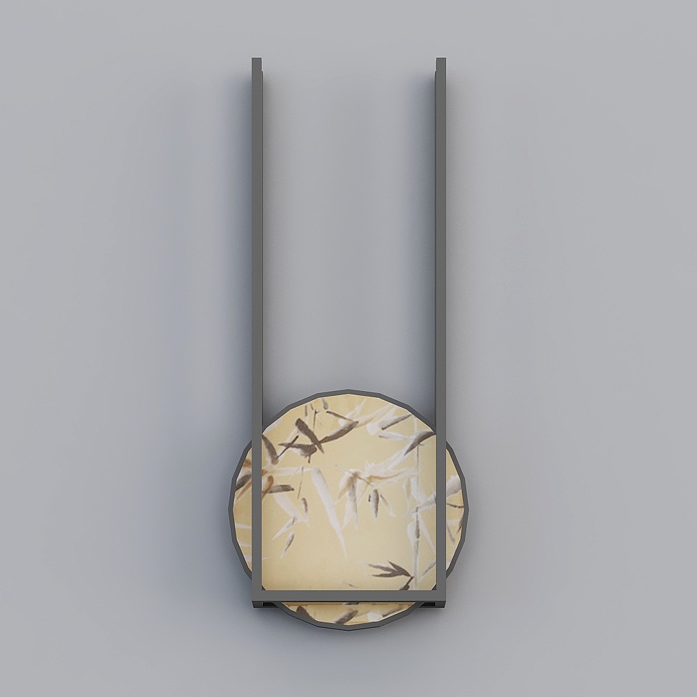 圆形装饰画3D模型