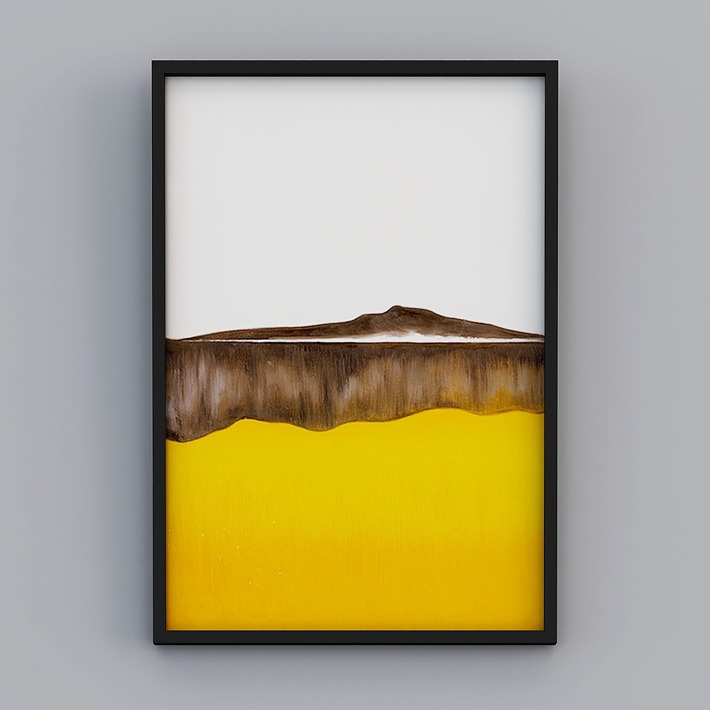 黄色装饰画