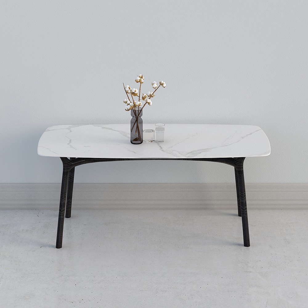 米卓-LS-CZ111-BLM-意式-白蜡木岩板餐桌