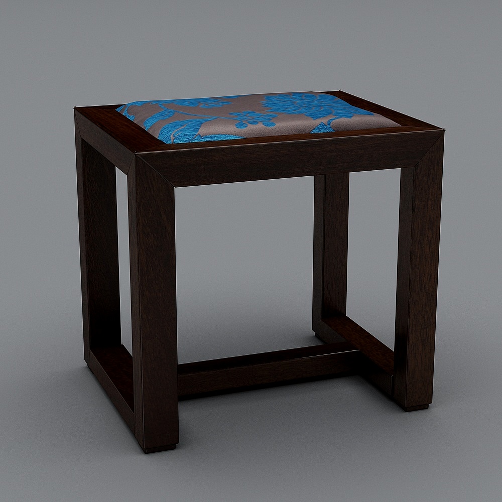 一号妆凳3D模型