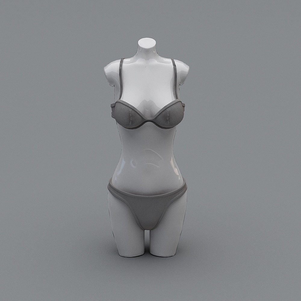内衣店3D模型