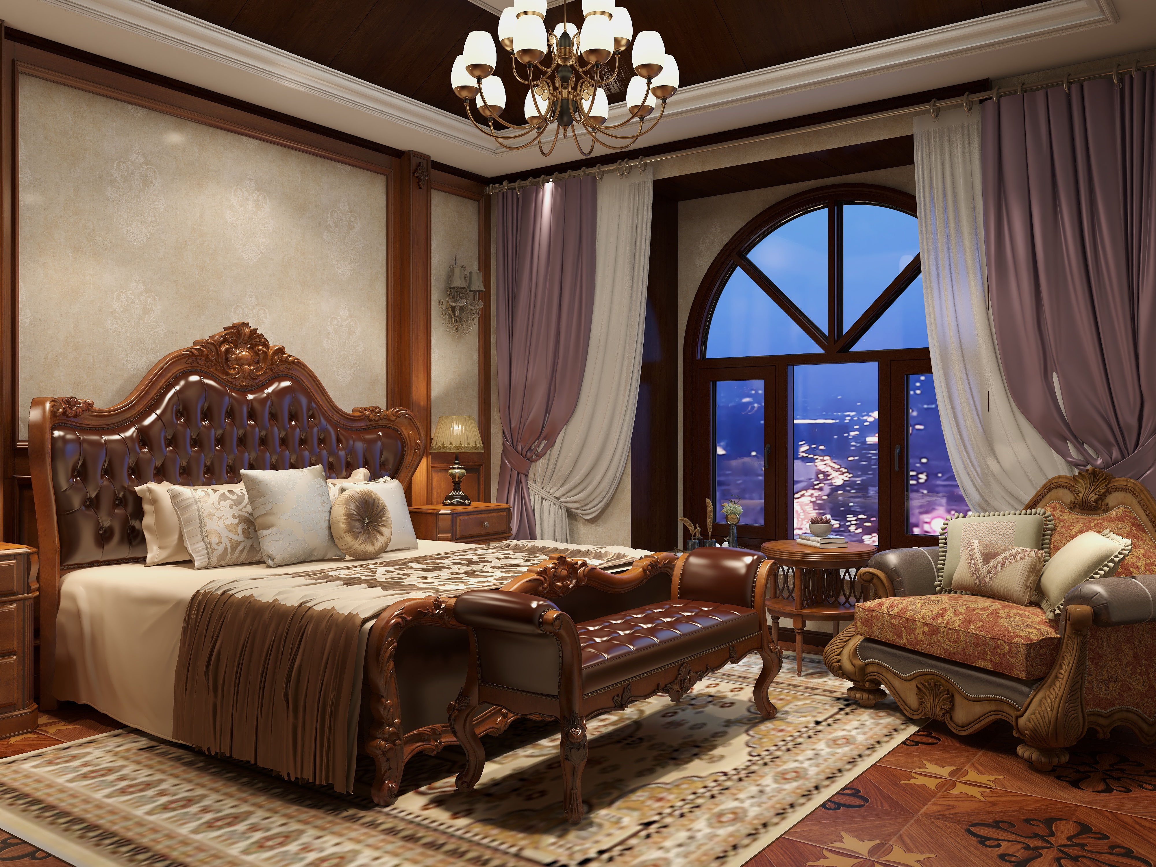 酷家乐-荣耀_-美式新古典风格-副本-装修设计方案