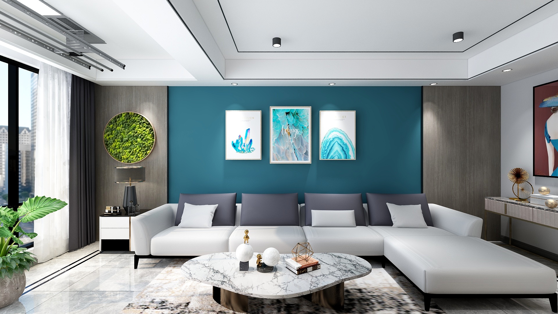 刘安明-现代轻奢黑白灰装修效果图