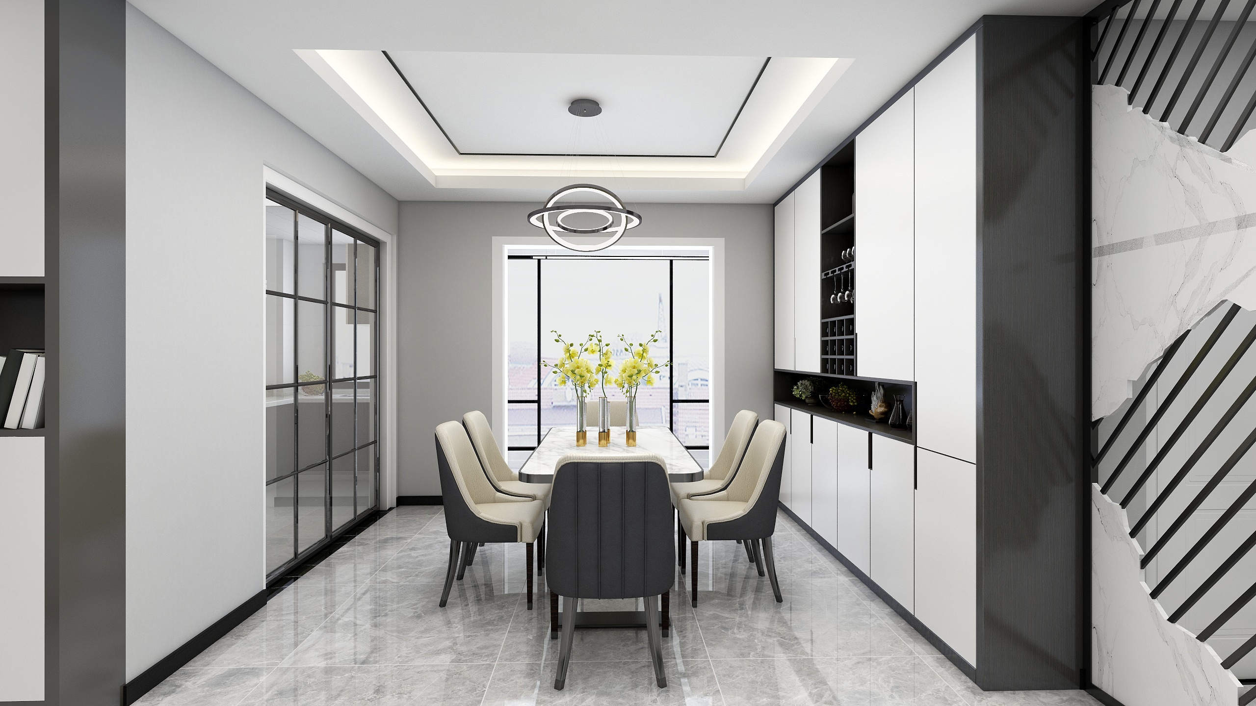 Designer徐磊-金色蓝镇丁先生雅居-装修设计方案