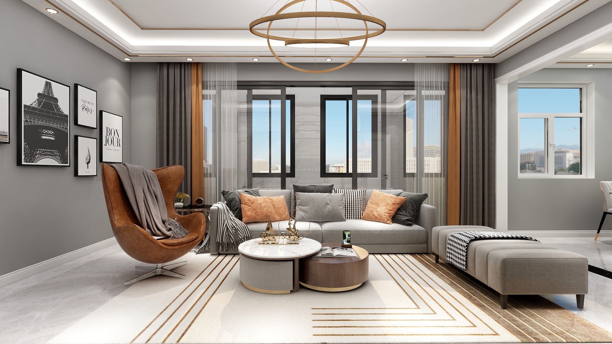 空间设计000-瑞和园89.50㎡B户型3室2厅1卫-装修设计方案