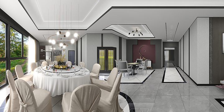 世纪豪门阳台改造-恒丰大厦三层餐厅-2北欧-装修设计方案