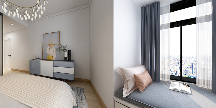 AugustV-中粮鸿云,卧室-装修设计方案