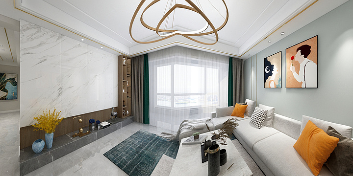 徐小胖设计-中都巴黎城轻奢风格-装修设计方案