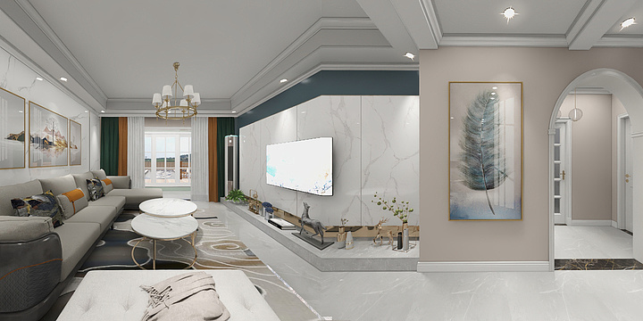 耿采尘-业主现代轻奢-装修设计方案