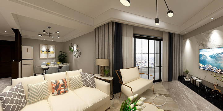 DSL88-兴旺学府-现代简约风格-装修设计方案