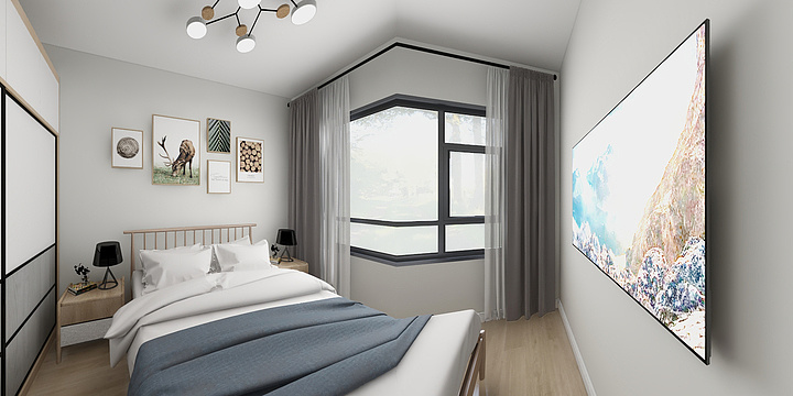 AA知一-金鼎六期北欧极简-装修设计方案