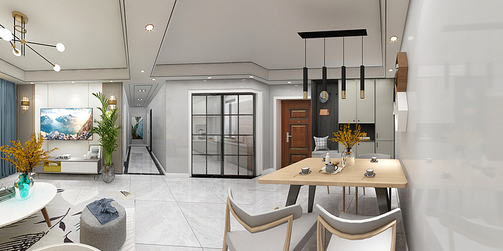 千翼设计灵灵-锦绣华府16号1单元2002-装修设计方案