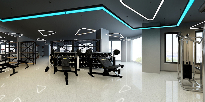 易洁11-宝龙健身工作室-装修设计方案
