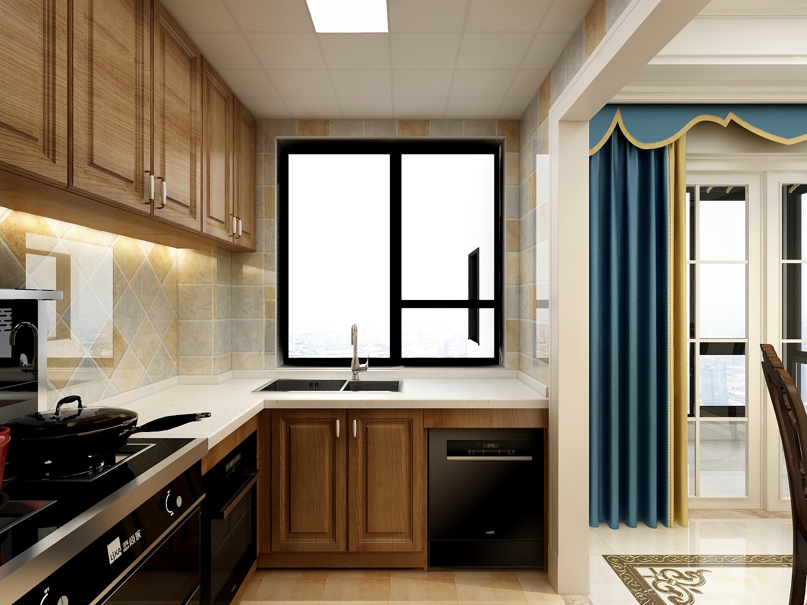 淘宝搜友诺设计-577-美式风格-迷失的八戒装修效果图