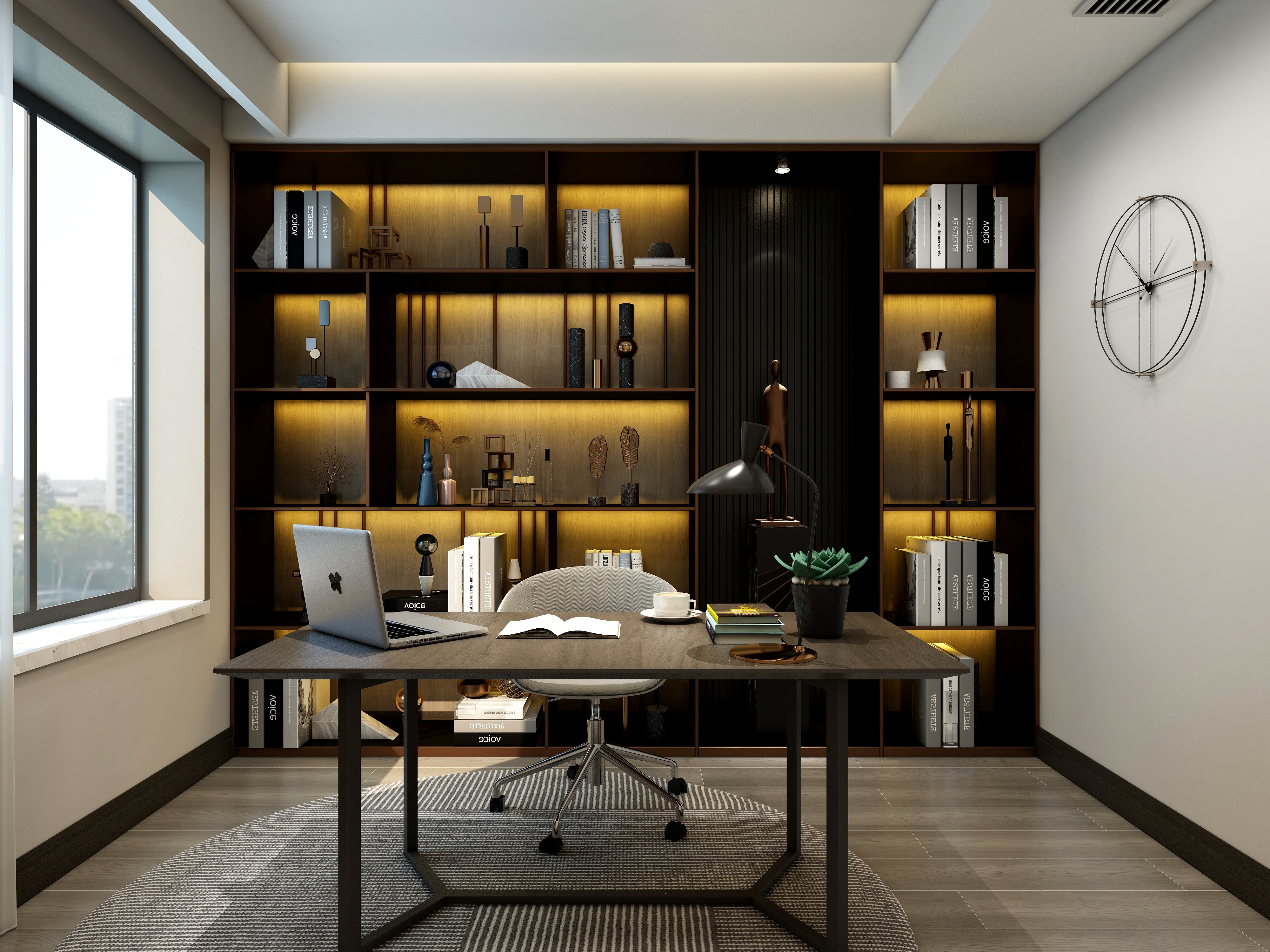 至简名设一钱春-【芒种】130平现代风格装修效果图