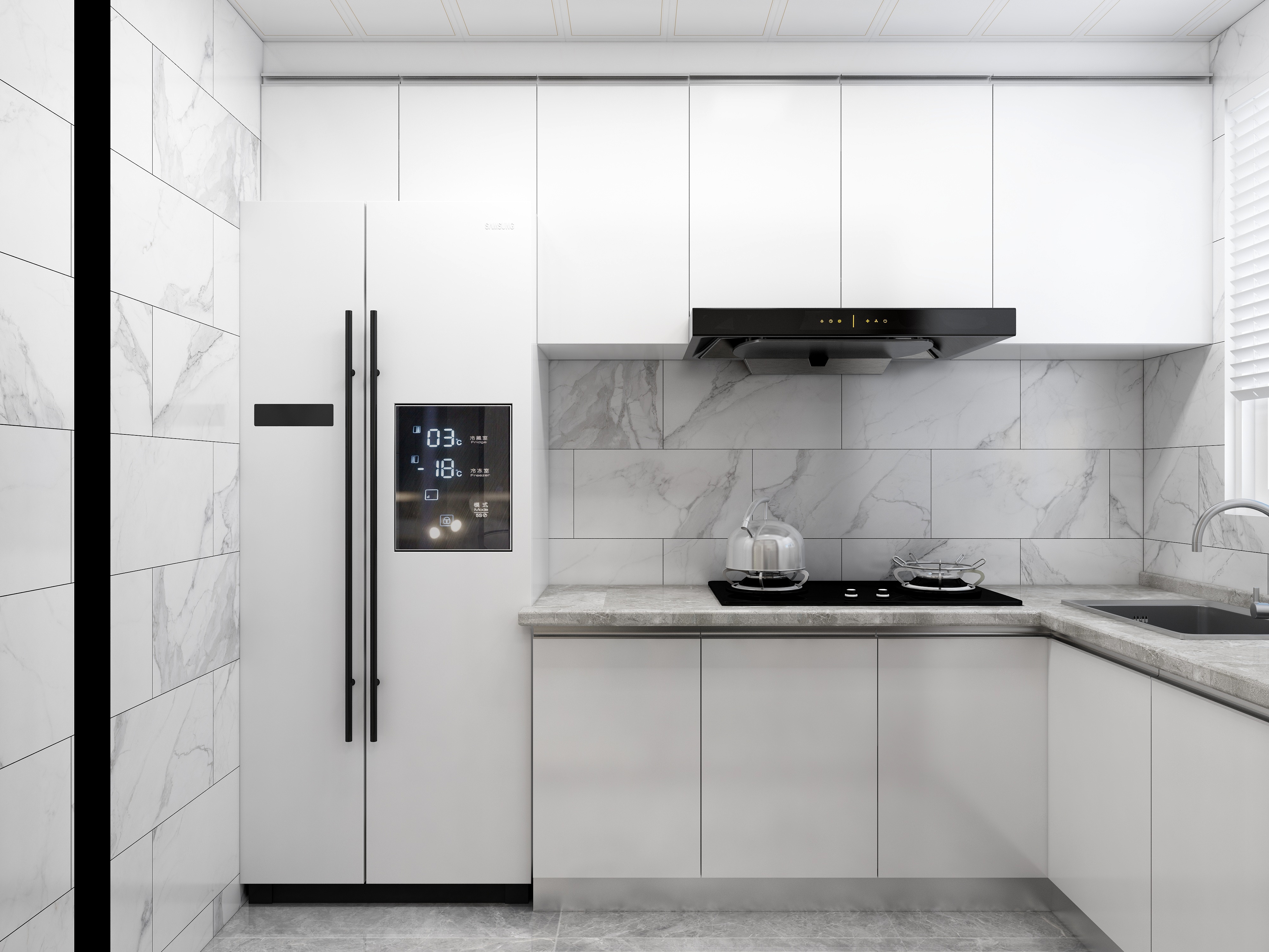 吴爽-117方新中式四居装修效果图