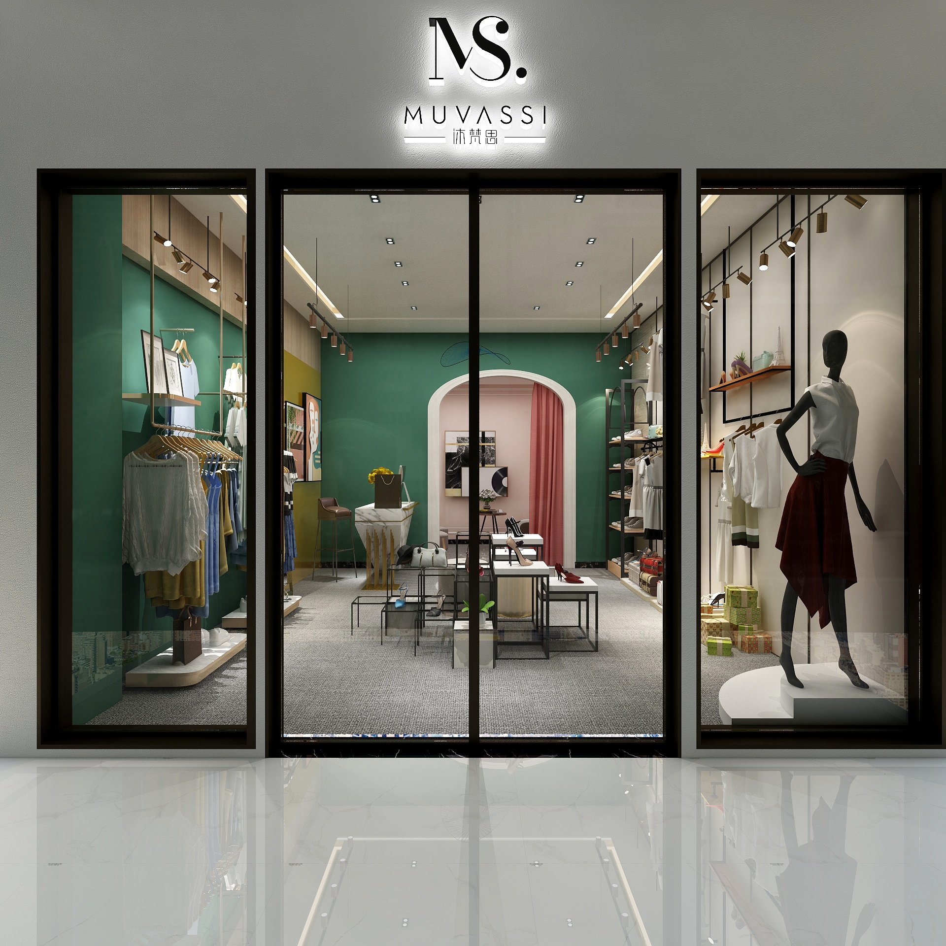 深夜小酒馆不贩酒-服装店-副本-装修设计方案