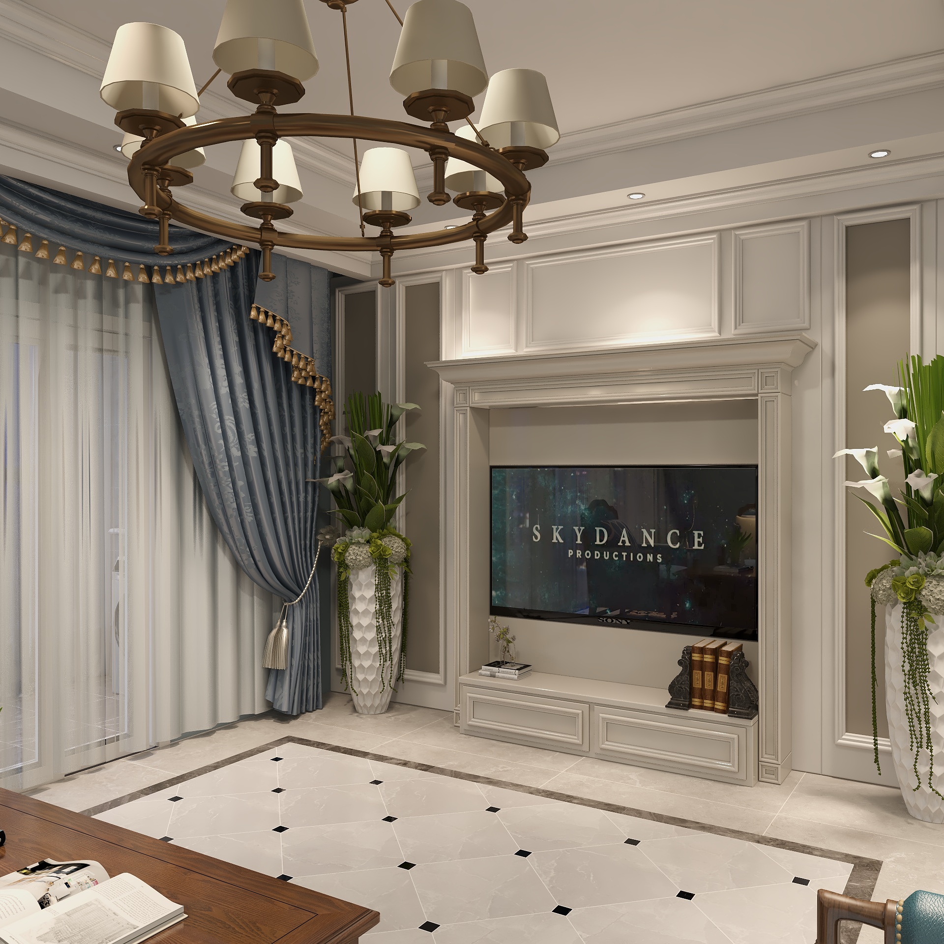 北翱设计-美式风格-装修设计方案