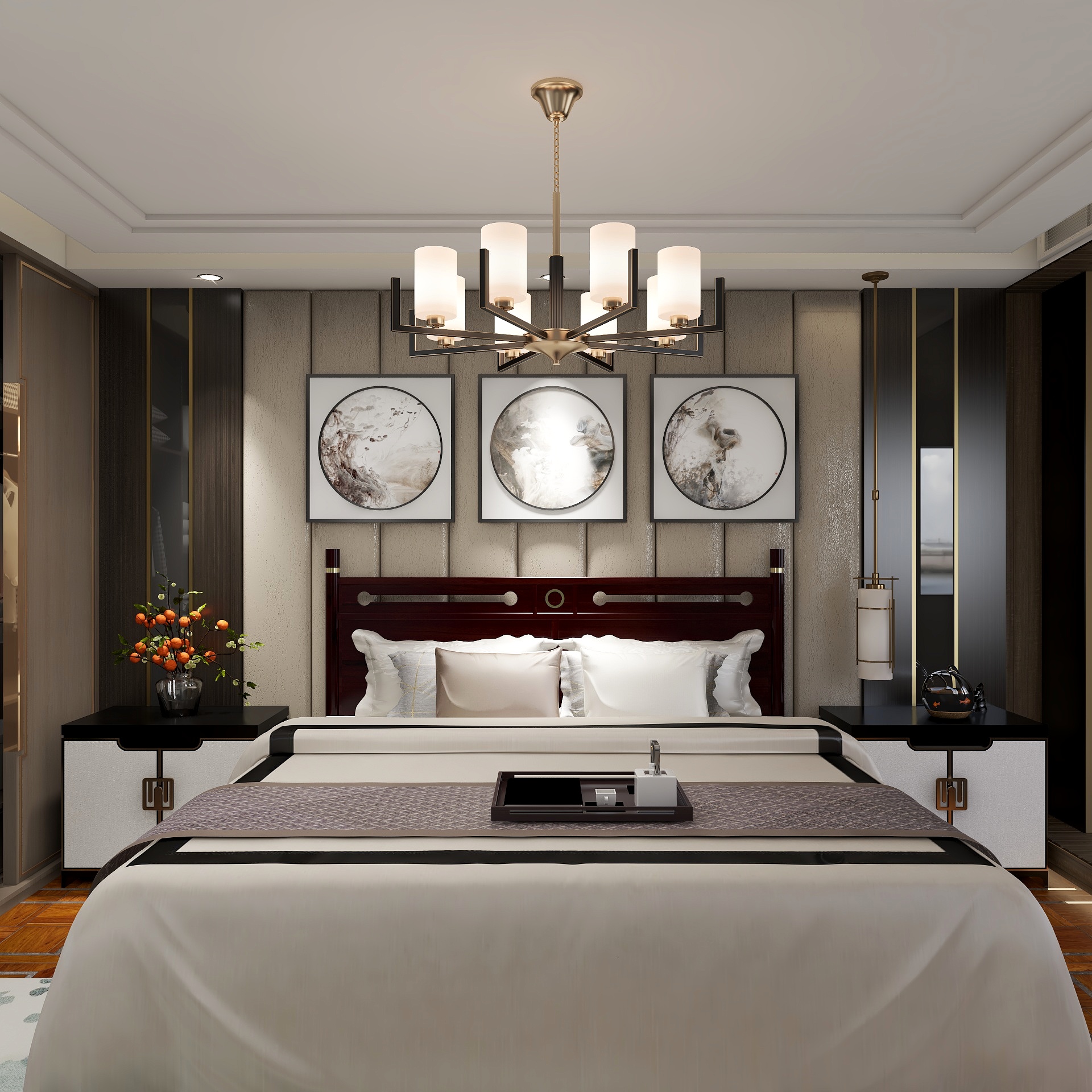 万千花蕊慈母悲哀-六口之家装修效果图