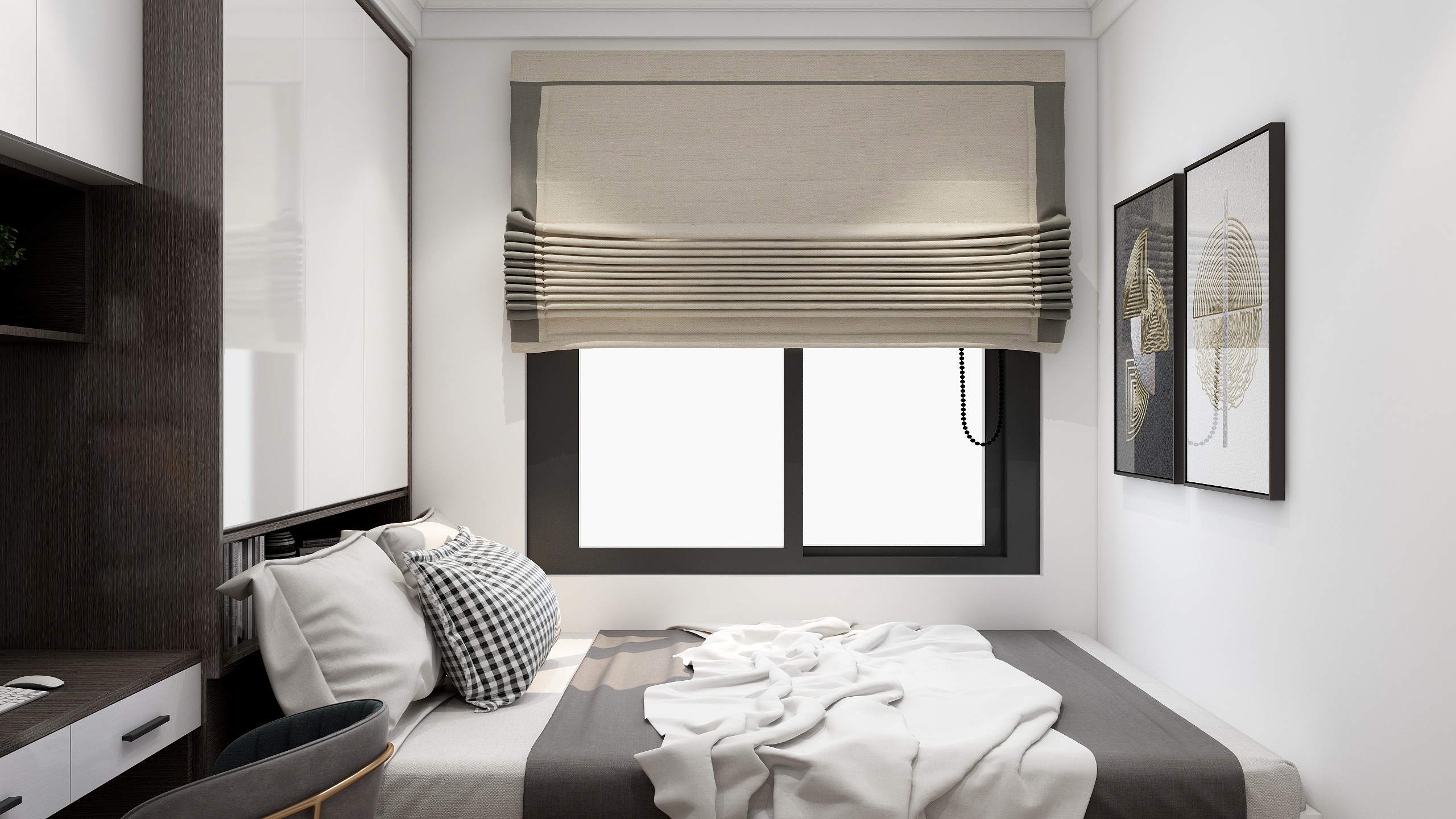 李青越-163方现代三居装修效果图