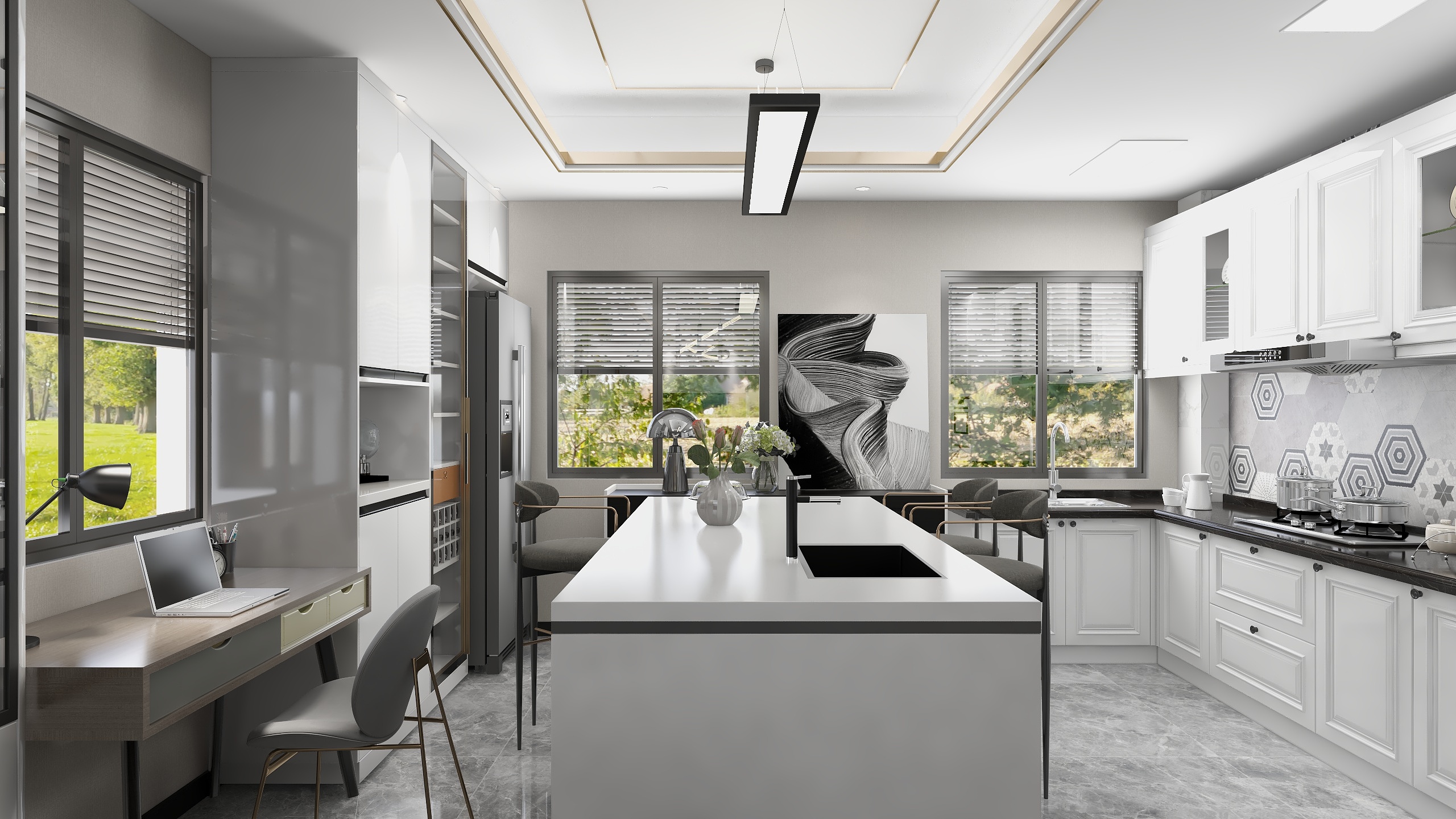 周红-现代风格-装修设计方案