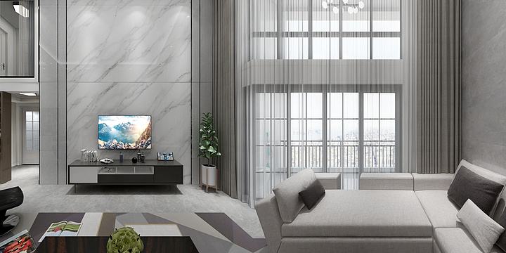 袁锋-明珠商厦A栋1015复式楼100平方现代风格-装修设计方案