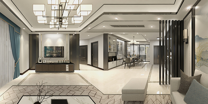 袁锋-利和华庭7栋1801新中式200平方-装修设计方案