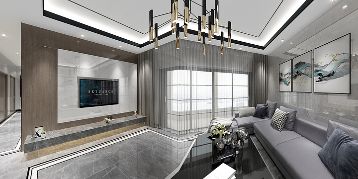 袁锋-龙光天禧11栋05户型140平方现代风格-装修设计方案