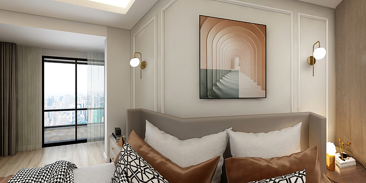 Designer大维-中央公馆主卧2-装修设计方案