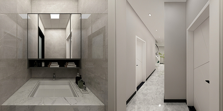 上辰设计x小雪-中央公园5期6-16-1跃层-装修设计方案