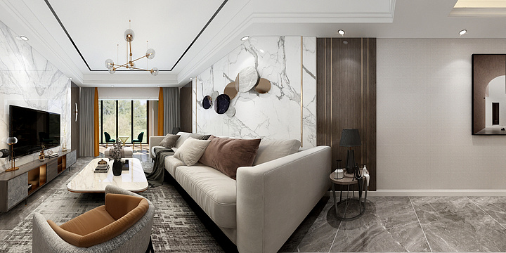 爱熬夜的赵先森-龙驰金都（现代轻奢风）-装修设计方案