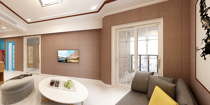 PN华山论剑-三幢H户型2-咖啡集成墙面-装修设计方案