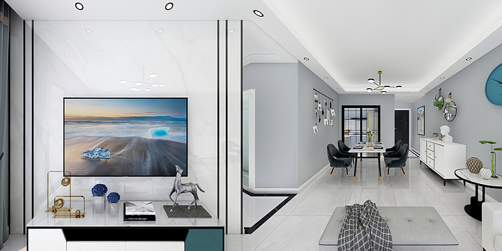 空间设计-施工-雍华庭梁总雅居-装修设计方案