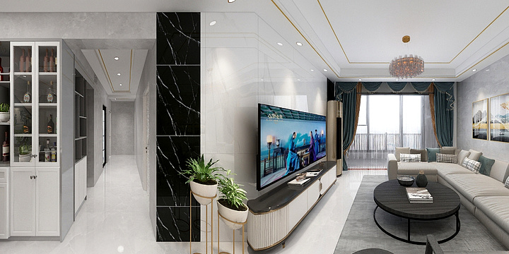 米场最靓的仔-龙腾华府4-2104复式1楼-装修设计方案