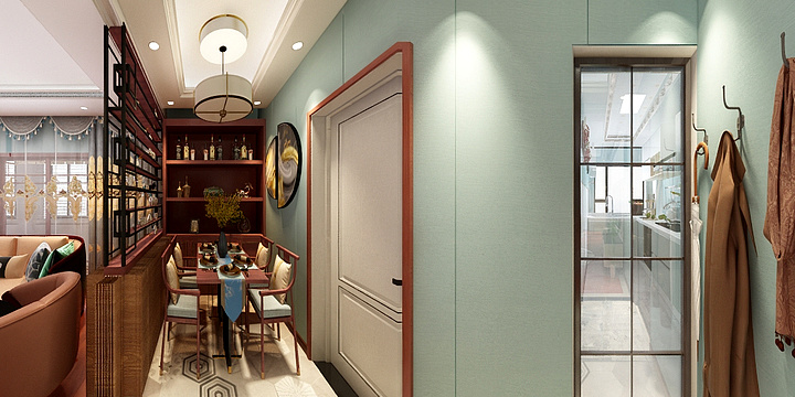 落叶知秋iOSx-瑞和园89.50㎡B户型3室2厅1卫-装修设计方案