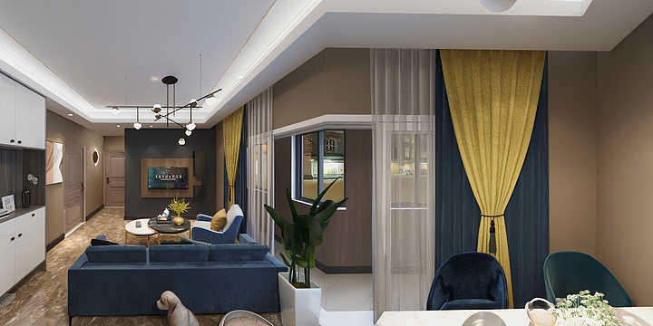 Hailnvse-瑞和园89.50㎡B户型3室2厅1卫-装修设计方案