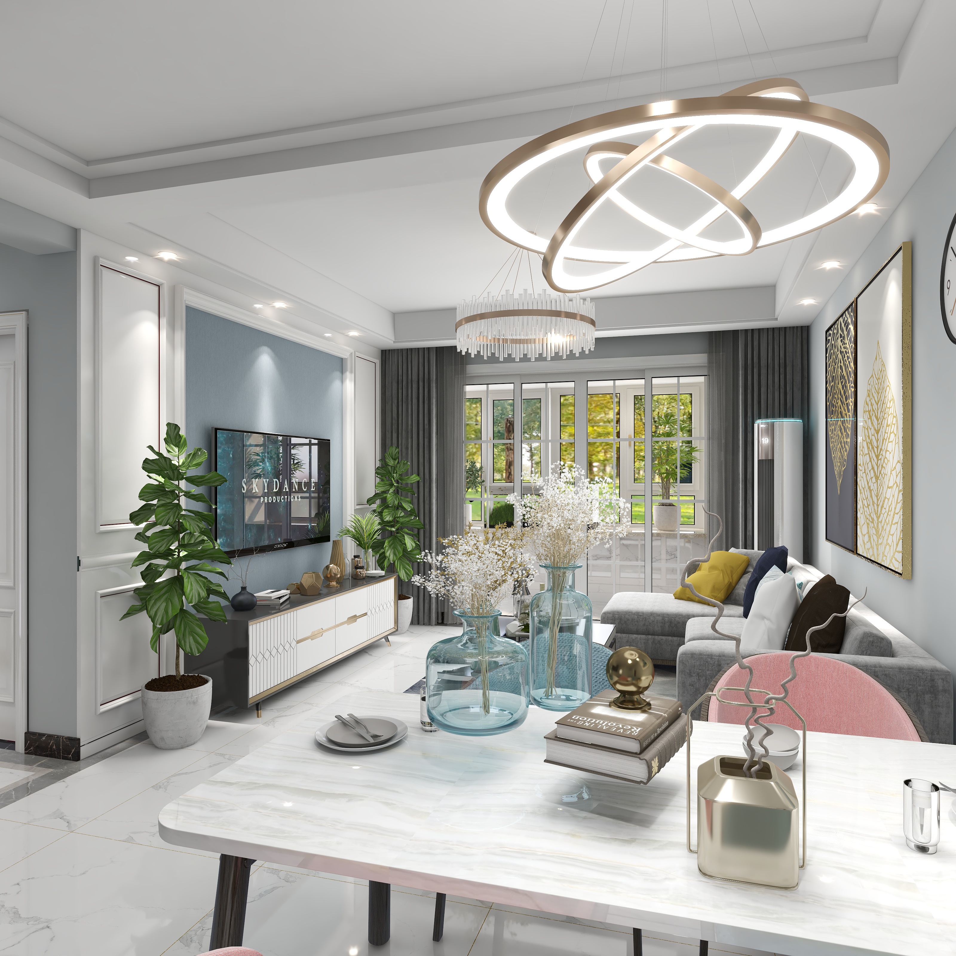 GUO1-海信九麓府115.00㎡C户型-装修设计方案