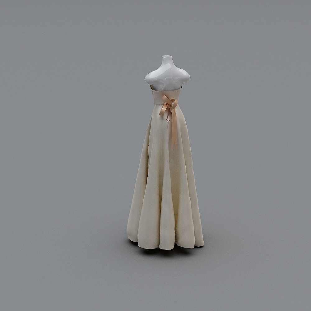 婚纱098812ji3D模型