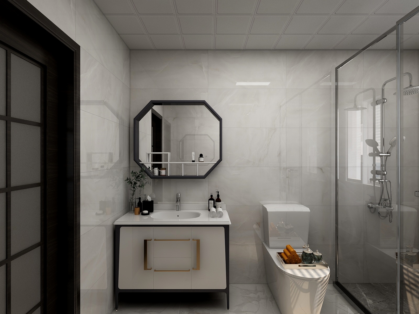 淘宝搜友诺设计-162平新中式4居装修效果图