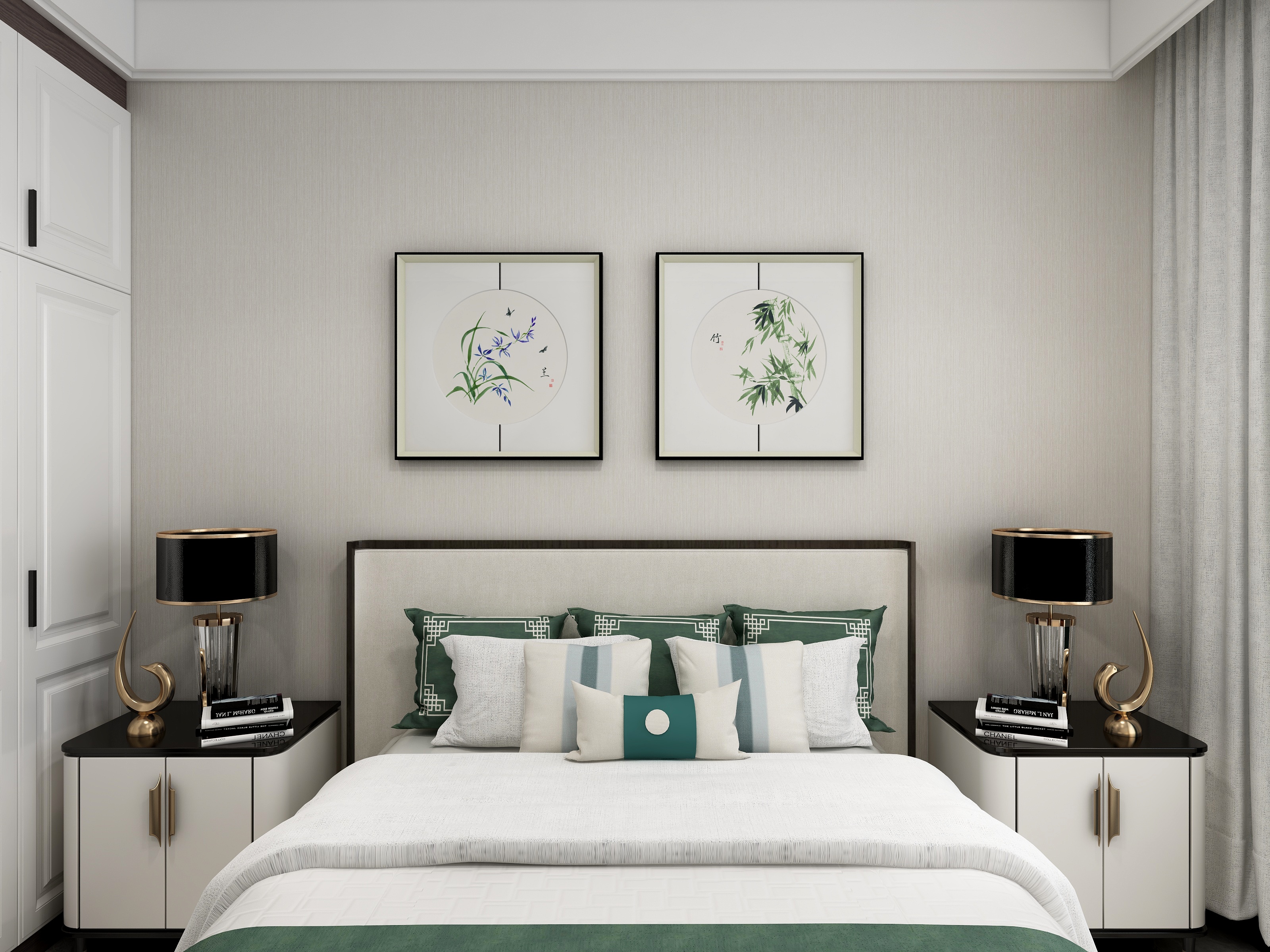 齐小北-178方新中式四居装修效果图