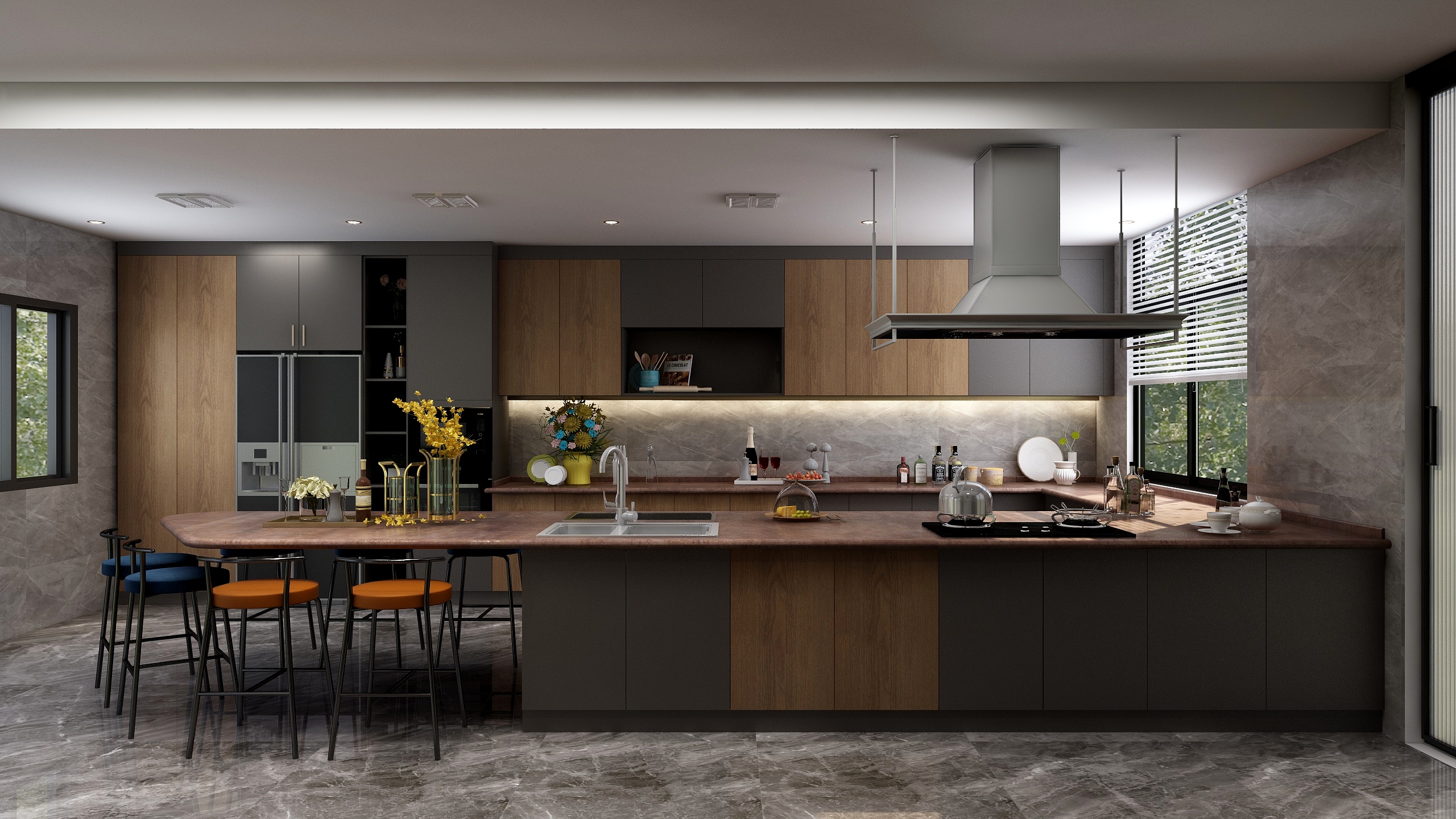 BAILUU-工业风厨房-装修设计方案