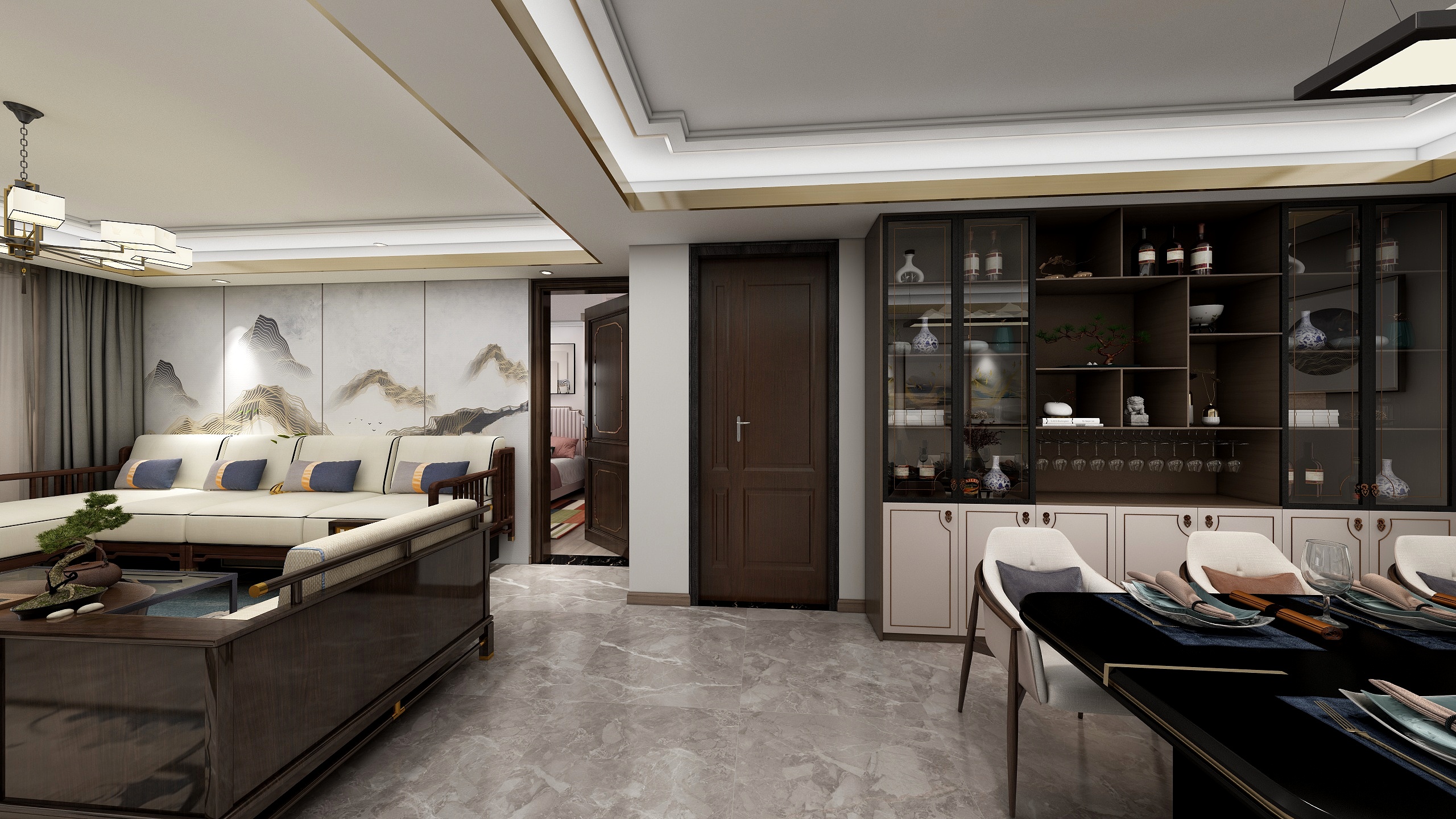 1825ZHnl-瑞林嘉园新中式-装修设计方案