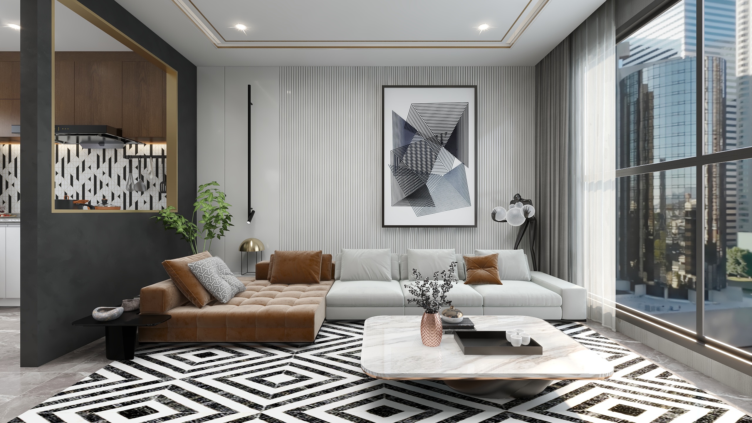 刘月-轻奢混搭loft-装修设计方案