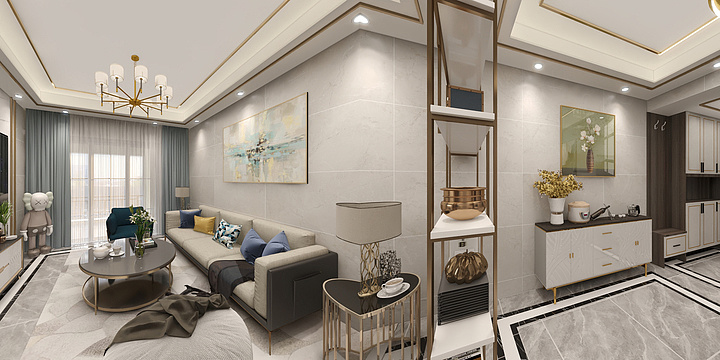 陈金盛-轻奢混搭金地时代艺境2栋1203-装修设计方案