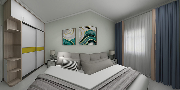 山东恒星装饰设计-中央帝景B3，120㎡-装修设计方案