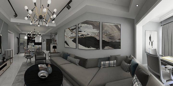 ……-黑白灰-装修设计方案