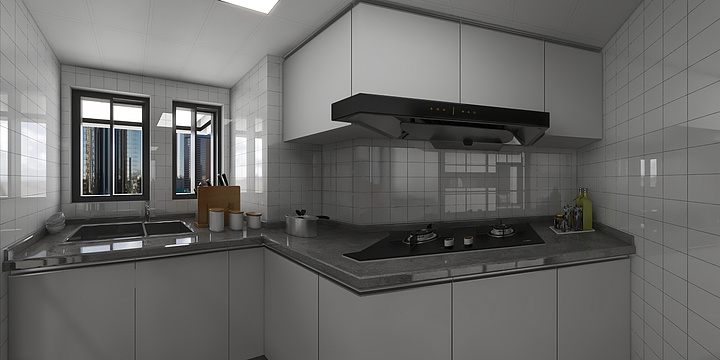 室内空间设计罗强-清河湾2号807-装修设计方案