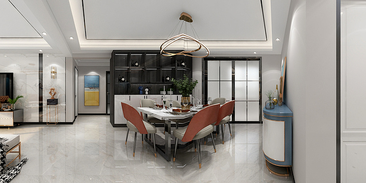 周梦杰设计-怡和园现代设计饶女士-装修设计方案