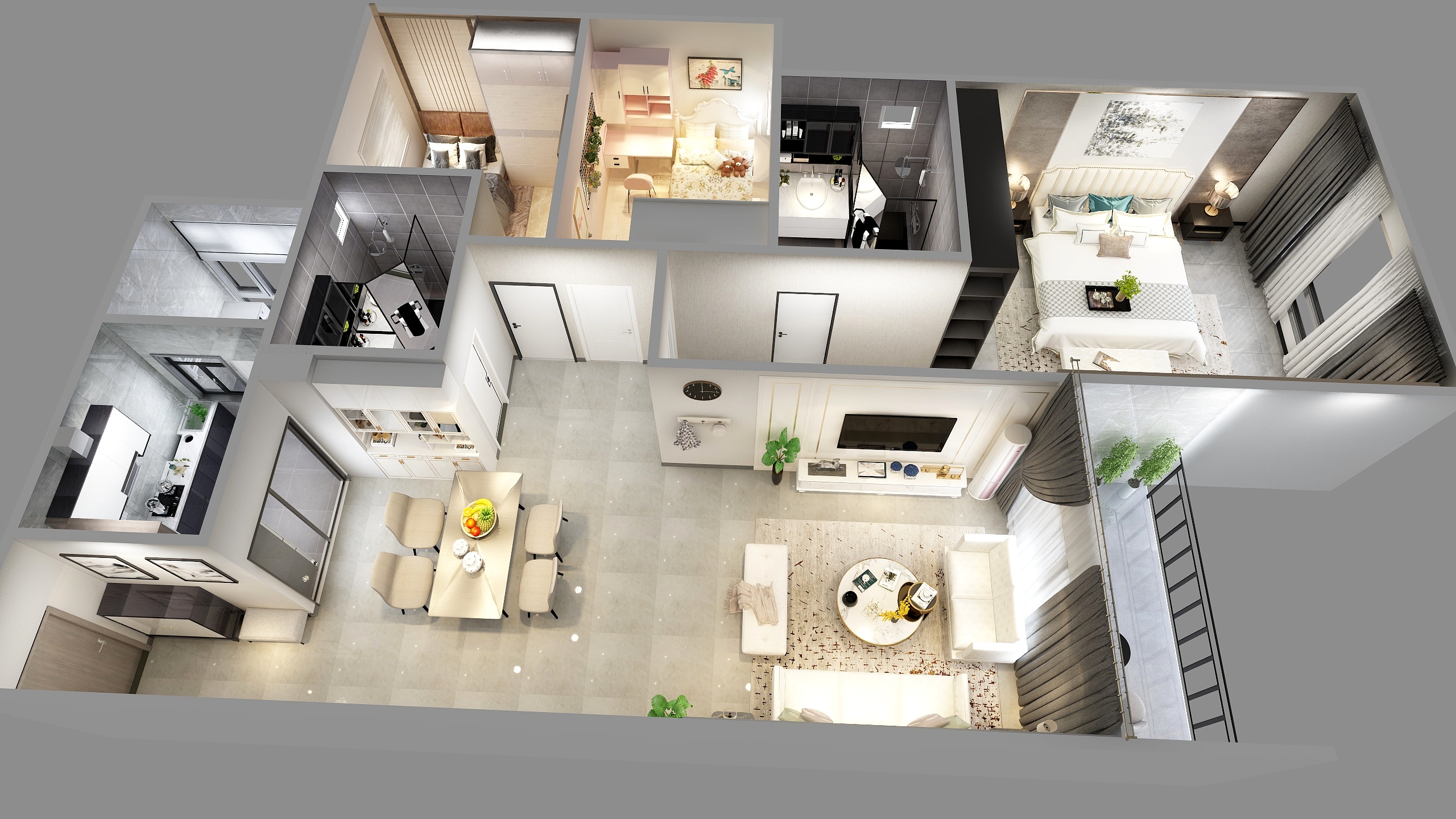 紫色的蓝莲花-钰海绿洲-装修设计方案